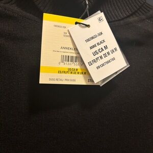 Anne Klein Black Zip Up Sweater